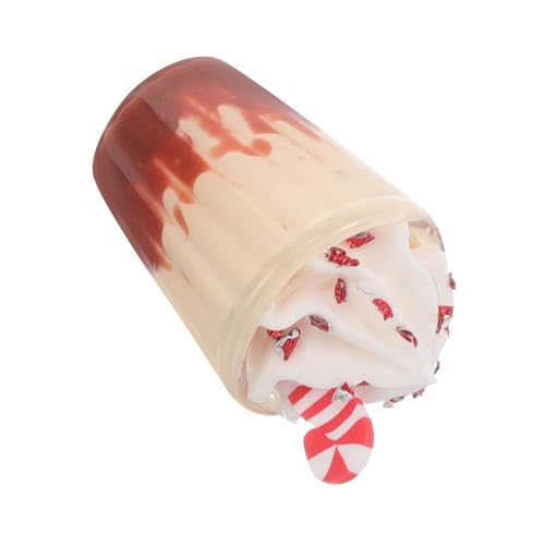 Homoyoyo Weihnachtliche Miniatur Latte Deko Kaffeetasse Realistisch Puppenhaus Miniatur Lebensmittel Puppenzubehör für Mikrolandschaft Foto Requisiten Kompakt Robust von Homoyoyo