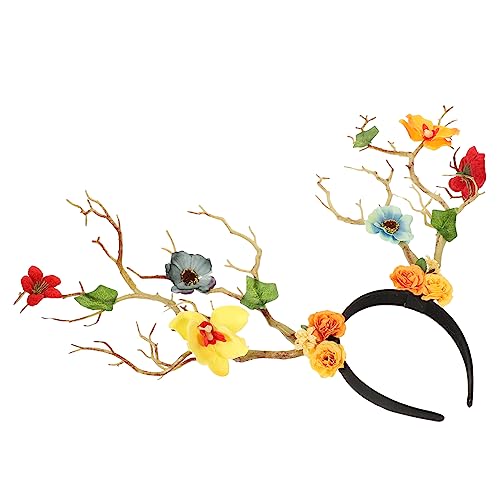 Homoyoyo Weihnachtlicher Rentier Haarreif mit Zweig Geweih und Blumen Leichter Bequemer Party Haarschmuck für Weihnachten Karneval Masquerade und Festliche Fotoshootings Homoyoyo Weihnachtlicher Rentier Haarreif mit Zweig Geweih und Blumen Leichter Bequemer Party Haarschmuck für Weihnachten Karneval Masquerade und Festliche Fotoshootings von Homoyoyo