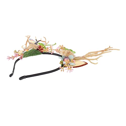 Homoyoyo Weihnachtliches Rentier Haarband aus Hochwertigem Komfortabler Kopfschmuck für Mädchen und Erwachsene Festliches Xmas Accessoire für Party Karneval und Kostümveranstaltungen von Homoyoyo