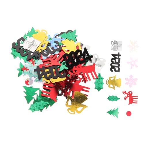 Homoyoyo Weihnachtliches Schneeflocken Konfetti Glänzendes Papierkonfetti für Silvester Festliche Tischdeko Lustige Streudeko für Neujahrsfeier Party Atmosphäre Vielseitig Verwendbar von Homoyoyo