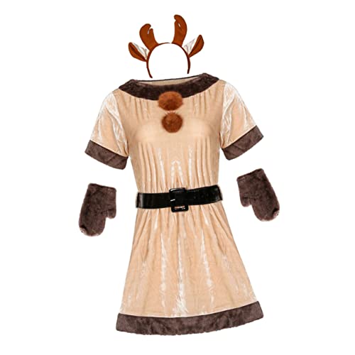 Homoyoyo Weihnachtskostüm Für Frauen Weihnachts Cosplay Kostüm Damen Weihnachtskostüm Weihnachts Cosplay Kleid Weihnachtskleid Cosplay Kostüm Damen Flanell von Homoyoyo