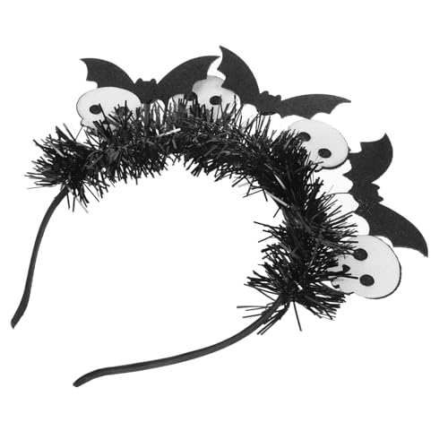 Homoyoyo Weißer Skelett Bat Head Hoop Stirnband Halloween-haarreifen Halloween-fledermaus-haarbänder Haarreifen Für Halloween Halloween-haar-accessoire Black Grüßer von Homoyoyo