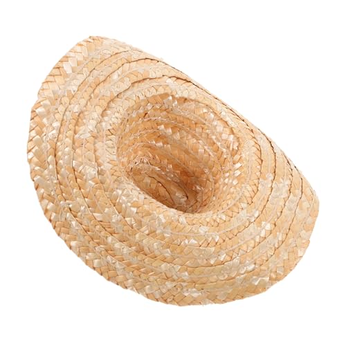 Homoyoyo Woven Cowboy Hut für DIY Puppen Handgefertigter Strohhut für Kreative Bastelprojekte Puppendekoration und Fotorequisiten Homoyoyo Woven Cowboy Hut für DIY Puppen Handgefertigter Strohhut für Kreative Bastelprojekte Puppendekoration und Fotorequisiten von Homoyoyo