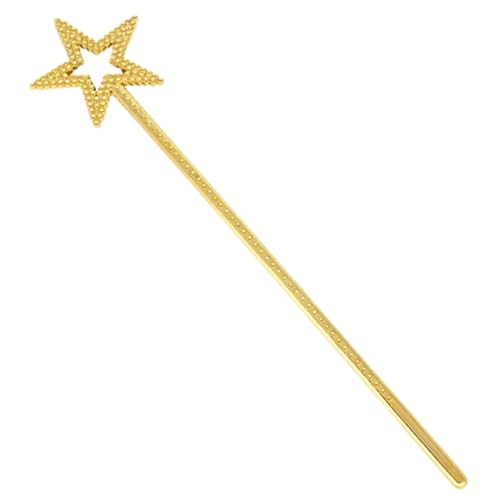 Homoyoyo Zauberstab Kostüm Fee für Mädchen klein funkeln Feenflügel Sterne Fee Sticks Requisiten für Zauberstäbe der Engelsfee Feenstab Überzug Golden von Homoyoyo