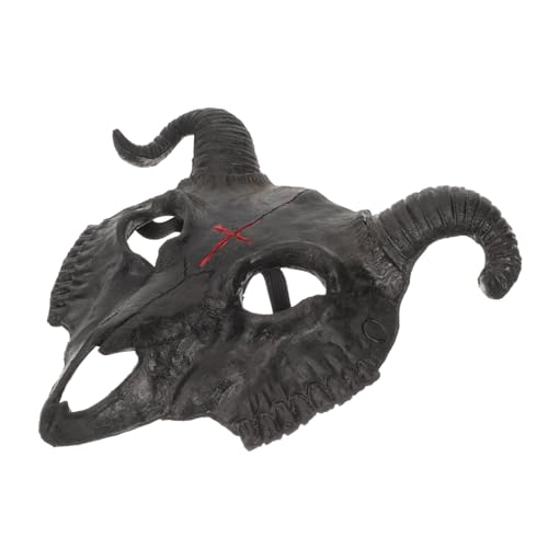 Homoyoyo Ziegen Realistisch Halloween Geführt Für Festivalparty Cosplay- Zombie Schmücken Led- Halloween Halloween- Beängstigend Black Pu von Homoyoyo