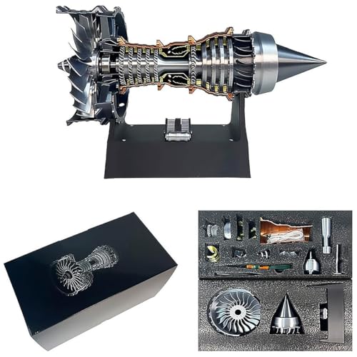 1/25 Simulation Aircraft Turbojet Engine Rotatable Model, TR900 Turbofan Jet Engine Model Kit, 3D Printing Mechanical Science Aero Engine Education Toy and Desk Decor Gift for Hobbyists von Homtrator