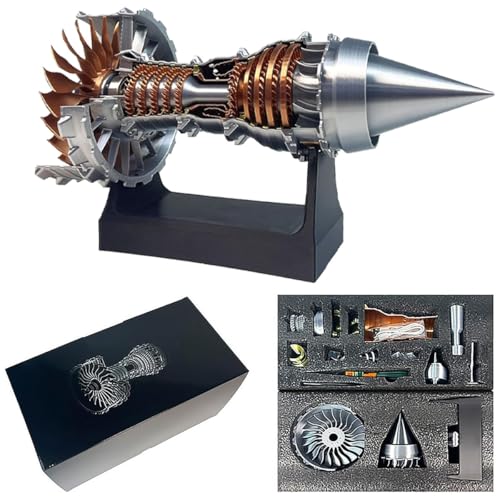 1/25 Simulation Aircraft Turbojet Engine Rotatable Model, TR900 Turbofan Jet Engine Model Kit, 3D Printing Mechanical Science Aero Engine Education Toy and Desk Decor Gift for Hobbyists 1/25 Simulation Aircraft Turbojet Engine Rotatable Model, TR900 Turbofan Jet Engine Model Kit, 3D Printing Mechanical Science Aero Engine Education Toy and Desk Decor Gift for Hobbyists von Homtrator