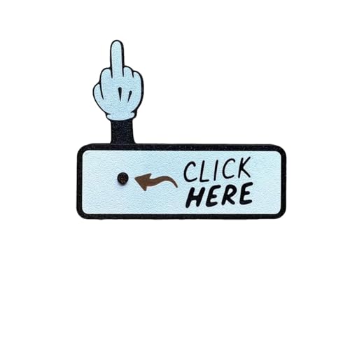 Der „Hier Klicken“-Überraschungsknopf – Urkomisches Scherzgeschenk, 3D-gedruckte Mittelfinger-Geschenke, Pop-Up-Fingerknopf-Streichspielzeug, Neuartiger Interaktiver Witz For Ausdrücken Der Stimmung Der „Hier Klicken“-Überraschungsknopf – Urkomisches Scherzgeschenk, 3D-gedruckte Mittelfinger-Geschenke, Pop-Up-Fingerknopf-Streichspielzeug, Neuartiger Interaktiver Witz For Ausdrücken Der Stimmung von Homtrator