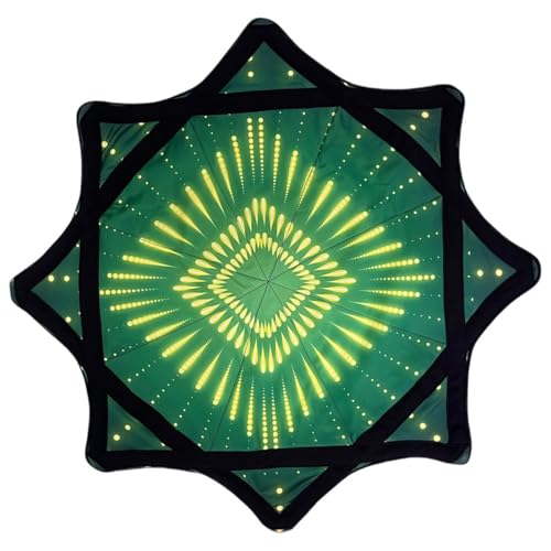 Flowstar Spinning Cloth for Anfänger, 24 Zoll Flow Star Spinning Cloth, Leicht Zu Drehendes, Seitlich Bedrucktes, Rotierendes Jonglierspielzeug Mit Fingerspitzen, Langlebiges, Lustiges Spielzeug von Homtrator
