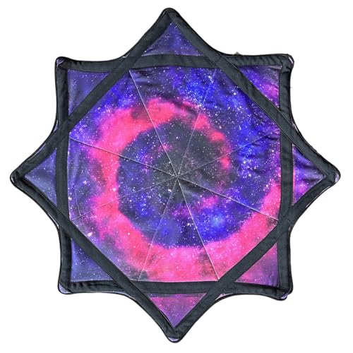 Flowstar Spinning Cloth for Anfänger, 24 Zoll Flow Star Spinning Cloth, Leicht Zu Drehendes, Seitlich Bedrucktes, Rotierendes Jonglierspielzeug Mit Fingerspitzen, Langlebiges, Lustiges Spielzeug von Homtrator