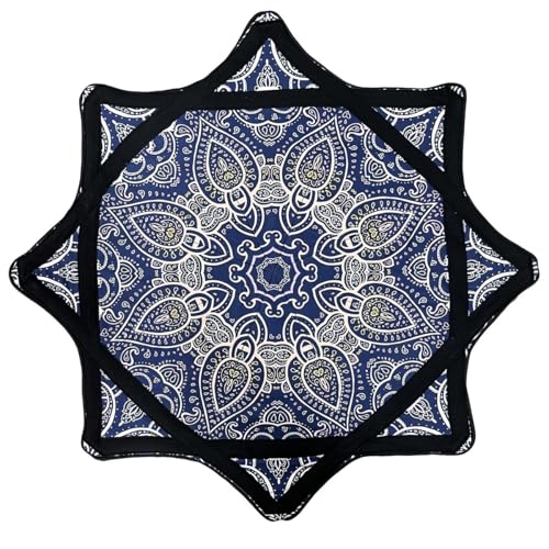 Flowstar Spinning Cloth for Anfänger, 24 Zoll Flow Star Spinning Cloth, Leicht Zu Drehendes, Seitlich Bedrucktes, Rotierendes Jonglierspielzeug Mit Fingerspitzen, Langlebiges, Lustiges Spielzeug von Homtrator