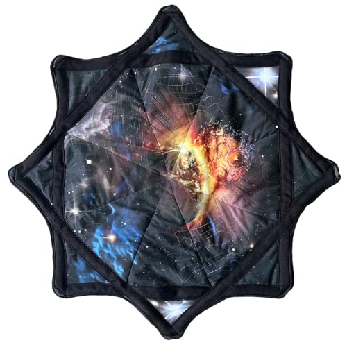 Flowstar Spinning Cloth for Anfänger, 24 Zoll Flow Star Spinning Cloth, Leicht Zu Drehendes, Seitlich Bedrucktes, Rotierendes Jonglierspielzeug Mit Fingerspitzen, Langlebiges, Lustiges Spielzeug von Homtrator