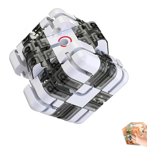 Großer Labyrinth-Puzzle-Würfel – spannendes Denkspiel für Erwachsene und Kinder, intelligenter Rollball-Raumwürfel-Labyrinth, Logik-Puzzle, Stressabbau-Zappelwürfel, pädagogisches Fokusspiel(Gray) Großer Labyrinth-Puzzle-Würfel – spannendes Denkspiel für Erwachsene und Kinder, intelligenter Rollball-Raumwürfel-Labyrinth, Logik-Puzzle, Stressabbau-Zappelwürfel, pädagogisches Fokusspiel(Gray) von Homtrator