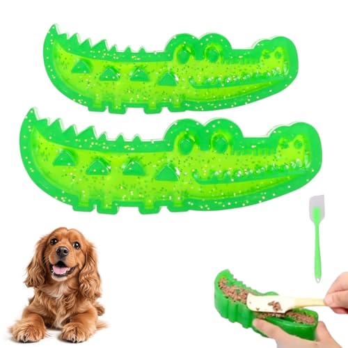 Homtrator Krokodil Für Kauen Und Apportieren, Langsamfütterer Für Hunde Aus Silikon, Futter-Puzzle-Spielzeug Für Hunde, Leckerli-Spender-Spielzeug Zur Beschäftigung, Zahnreinigung, Für Große Homtrator Krokodil Für Kauen Und Apportieren, Langsamfütterer Für Hunde Aus Silikon, Futter-Puzzle-Spielzeug Für Hunde, Leckerli-Spender-Spielzeug Zur Beschäftigung, Zahnreinigung, Für Große von Homtrator