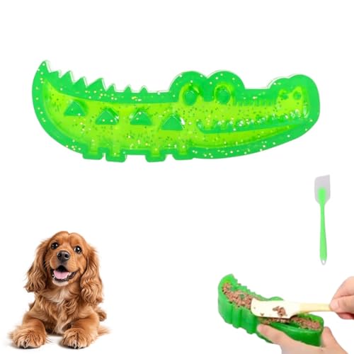 Homtrator Krokodil Für Kauen Und Apportieren, Langsamfütterer Für Hunde Aus Silikon, Futter-Puzzle-Spielzeug Für Hunde, Leckerli-Spender-Spielzeug Zur Beschäftigung, Zahnreinigung, Für Große Homtrator Krokodil Für Kauen Und Apportieren, Langsamfütterer Für Hunde Aus Silikon, Futter-Puzzle-Spielzeug Für Hunde, Leckerli-Spender-Spielzeug Zur Beschäftigung, Zahnreinigung, Für Große von Homtrator