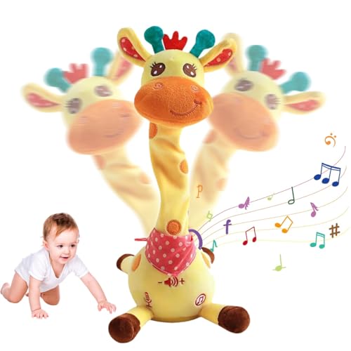 Homtrator Tanzende Giraffe Aus Plüsch Mit Musik for Babys, Wiederholt, was Sie Sagen, Leuchtende Musikalische Giraffe Mit Liedern, Sätzen Und Bewegung, Interaktives Nachahmungsspielzeug Homtrator Tanzende Giraffe Aus Plüsch Mit Musik for Babys, Wiederholt, was Sie Sagen, Leuchtende Musikalische Giraffe Mit Liedern, Sätzen Und Bewegung, Interaktives Nachahmungsspielzeug von Homtrator