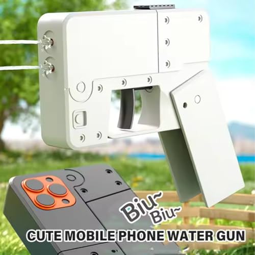Homtrator Tragbare Wasserpistole in Handyform, Faltbares Kleines Wasserpistolenspielzeug for Kinder Mit Doppeldüse, Outdoor-Spiele, Sportspiele, Manuelle Mini-Pool-Wasserpistole for Schwimmen Und Homtrator Tragbare Wasserpistole in Handyform, Faltbares Kleines Wasserpistolenspielzeug for Kinder Mit Doppeldüse, Outdoor-Spiele, Sportspiele, Manuelle Mini-Pool-Wasserpistole for Schwimmen Und von Homtrator