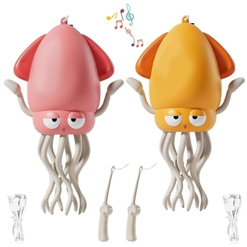 Krabbelnder Oktopus for Babys, Elektrisches Krabbel-Oktopus-Spielzeug, Verspieltes Tanzendes Oktopus-Spielzeug, Wackeliger Wunder Tentakel Entdecker, Elektrisches Magisches Verrücktes(2PC-1) von Homtrator