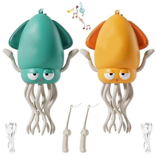 Krabbelnder Oktopus for Babys, Elektrisches Krabbel-Oktopus-Spielzeug, Verspieltes Tanzendes Oktopus-Spielzeug, Wackeliger Wunder Tentakel Entdecker, Elektrisches Magisches Verrücktes(2PC-2) von Homtrator