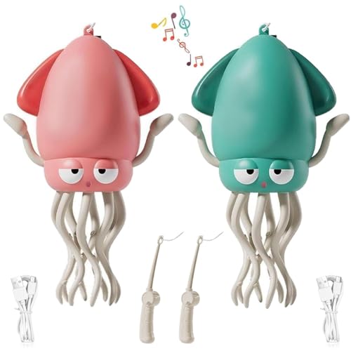 Krabbelnder Oktopus for Babys, Elektrisches Krabbel-Oktopus-Spielzeug, Verspieltes Tanzendes Oktopus-Spielzeug, Wackeliger Wunder Tentakel Entdecker, Elektrisches Magisches Verrücktes(2PC-3) von Homtrator