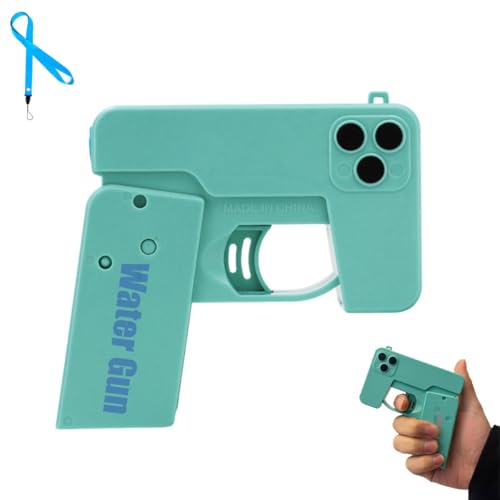 Manuell Faltbare Mini-Wasserpistole, Verformbare Kleine Wasserpistole in Handyform, Manueller Kontinuierlicher Doppelkopf-Wasserstrahler for Sommerstrand Im Freien, Schwimmbecken, Gartenparty Manuell Faltbare Mini-Wasserpistole, Verformbare Kleine Wasserpistole in Handyform, Manueller Kontinuierlicher Doppelkopf-Wasserstrahler for Sommerstrand Im Freien, Schwimmbecken, Gartenparty von Homtrator