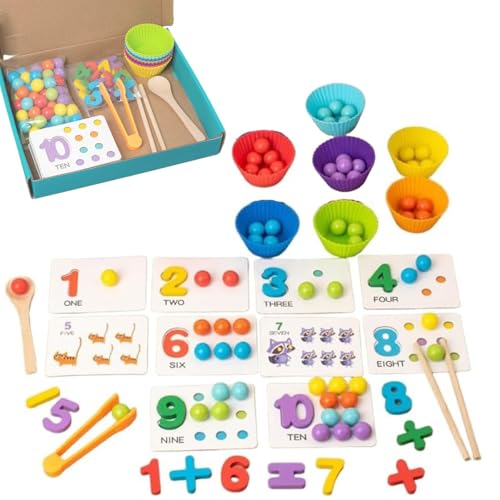 Montessori Arithmetik-Mathe-Spielzeugset, Digitales Lernen Aus Silikon Mit Perlen, Essstäbchen Und Löffeln, Zahlen-Knack-Perlen-Zuordnungsspiel, Übung Der Digitalen Wahrnehmung Montessori Arithmetik-Mathe-Spielzeugset, Digitales Lernen Aus Silikon Mit Perlen, Essstäbchen Und Löffeln, Zahlen-Knack-Perlen-Zuordnungsspiel, Übung Der Digitalen Wahrnehmung von Homtrator