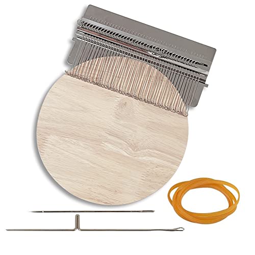 Small Loom for Weaving, Beginners Wooden Loom Knitting Machine DIY Weaving Arts Darning Tool, for Mending Jeans, Socks and Clothes (42 Hooks) von Honeyhouse