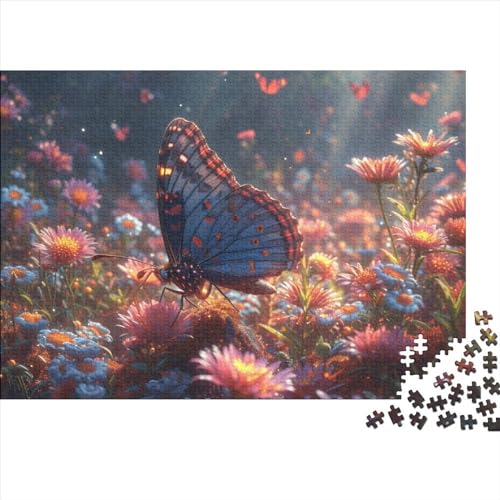 Butterfly 1000 Stück Home Dekoration 1000 Teile Farbenfrohes Puzzlespiel Holzpuzzles Beautiful Butterfly Puzzle Abwechslungsreiche Puzzleteile Puzzles Für Erwachsene 1000pcs (75x50cm) von HongZhic