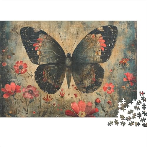 Butterfly 300 Stück Spielzeug Geschenk 300 Teile Kein Staub Puzzlespiel Holzpuzzles Beautiful Butterfly Puzzle Abwechslungsreiche Puzzleteile Puzzles Für Erwachsene 300pcs (40x28cm) von HongZhic