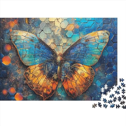 Butterfly 500 Stück Home Dekoration 500 Teile Kein Staub Puzzlespiel Holzpuzzles Beautiful Butterfly Puzzle Ganze Familie Spaß Puzzleteile Puzzles Für Erwachsene 500pcs (52x38cm) von HongZhic