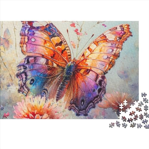 Butterfly 500 Stück Spielzeug Geschenk 500 Teile Farbenfrohes Puzzlespiel Holzpuzzles Beautiful Butterfly Puzzle Abwechslungsreiche Puzzleteile Puzzles Für Erwachsene 500pcs (52x38cm) von HongZhic