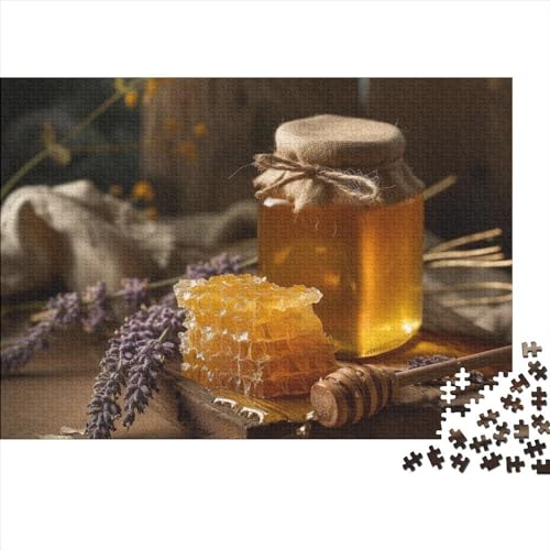 Honey 1000 Stück Home Dekoration 1000 Teile Kein Staub Puzzlespiel Holzpuzzles Sweet Honey Puzzle Abwechslungsreiche Puzzleteile Puzzles Für Erwachsene 1000pcs (75x50cm) von HongZhic