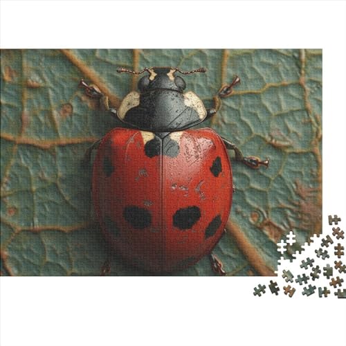 Ladybird 1000 Stück Spielzeug Geschenk 1000 Teile Kein Staub Puzzlespiel Holzpuzzles Beautiful Ladybug Puzzle Ganze Familie Spaß Puzzleteile Puzzles Für Erwachsene 1000pcs (75x50cm) von HongZhic