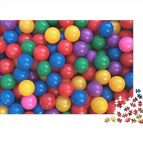 Marble 500 Stück Spielzeug Geschenk 500 Teile Farbenfrohes Puzzlespiel Holzpuzzles Colored Marble Puzzle Ganze Familie Spaß Puzzleteile Puzzles Für Erwachsene 500pcs (52x38cm) von HongZhic