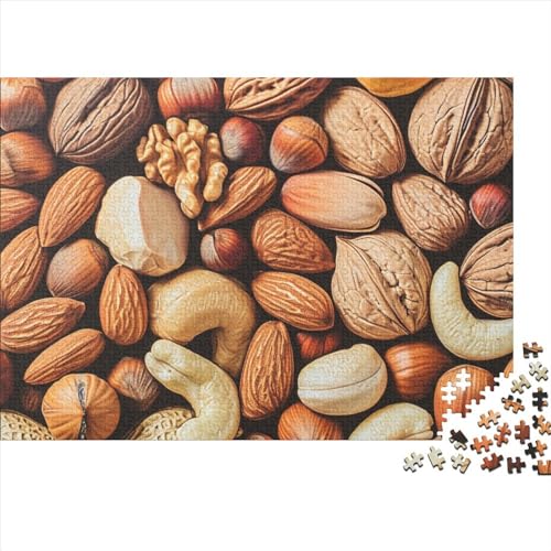 Nut 1000 Stück Spielzeug Geschenk 1000 Teile Farbenfrohes Puzzlespiel Holzpuzzles Delicious Nuts Puzzle Abwechslungsreiche Puzzleteile Puzzles Für Erwachsene 1000pcs (75x50cm) von HongZhic