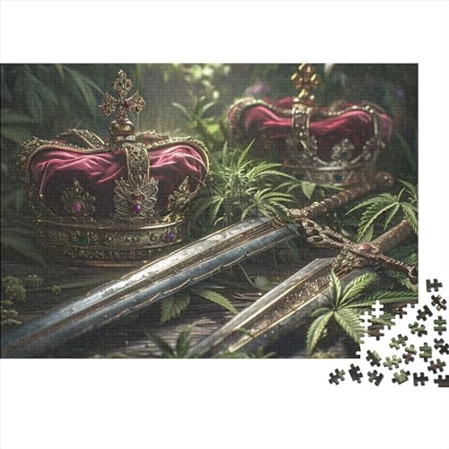 Sword 500 Stück Home Dekoration 500 Teile Farbenfrohes Puzzlespiel Holzpuzzles Cool Sword Puzzle Abwechslungsreiche Puzzleteile Puzzles Für Erwachsene 500pcs (52x38cm) von HongZhic