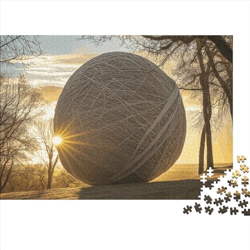 Wool 300 Stück Home Dekoration 300 Teile Kein Staub Puzzlespiel Holzpuzzles Brightly Colored Wool Puzzle Abwechslungsreiche Puzzleteile Puzzles Für Erwachsene 300pcs (40x28cm) von HongZhic