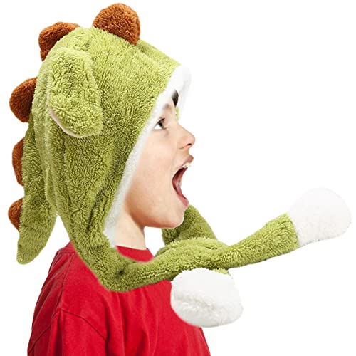 Hongjingda Hut aus Plüsch, Dinosaurier, beweglich, Springhut, lustig, Tier, Plüsch, für Frauen, Mädchen, Party, Cosplay, Weihnachten, Anziehen Hongjingda Hut aus Plüsch, Dinosaurier, beweglich, Springhut, lustig, Tier, Plüsch, für Frauen, Mädchen, Party, Cosplay, Weihnachten, Anziehen von Hongjingda