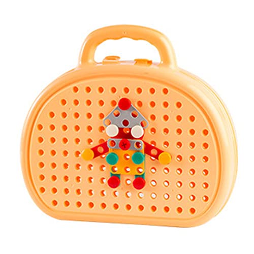 Hongjingda Mosaik Bohrer Set 203 Stück Kreative Mosaik Bohrer Set Ingenieurspielzeug Bildungsbau Kreative Mosaik Elektrische Bohrmaschine Set Geschenk von Hongjingda