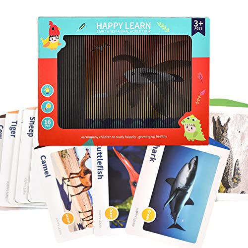 Hongjingda Spielzeug für Kleinkinder, Kartenspiel mit Tieren, verschiedene Formen, Tiere, Lernspielzeug, Lernspielzeug, Vorschulgeschenke für Kinder Hongjingda Spielzeug für Kleinkinder, Kartenspiel mit Tieren, verschiedene Formen, Tiere, Lernspielzeug, Lernspielzeug, Vorschulgeschenke für Kinder von Hongjingda