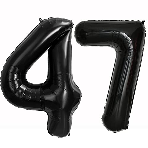 40 Zoll 2 Luftballons Zahle 47. Schwarz Geburtstag XXL 100cm Riesen Folienballon Zahlenballon 47 Schwarz Nummer Folienballon 47 Ballon Zahl 47 Heliumballon Luftballon 47 für Geburtstag Party Deko(47) 40 Zoll 2 Luftballons Zahle 47. Schwarz Geburtstag XXL 100cm Riesen Folienballon Zahlenballon 47 Schwarz Nummer Folienballon 47 Ballon Zahl 47 Heliumballon Luftballon 47 für Geburtstag Party Deko(47) von Hongyantech