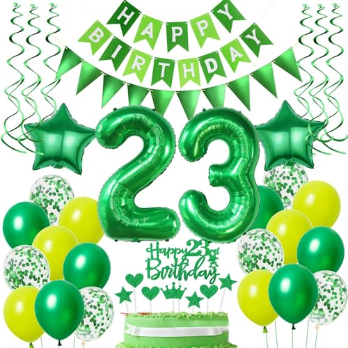 Ballons 23 Geburtstag Mann Frauen Grün Luftballons 23. Geburtstag Mann Frauen deko 23. Geburtstag Frauen Grün Tortendeko 23 Geburtstag Männer Geburtstagsdeko 23 Jahre Frau Mann dekoration Grün Ballons 23 Geburtstag Mann Frauen Grün Luftballons 23. Geburtstag Mann Frauen deko 23. Geburtstag Frauen Grün Tortendeko 23 Geburtstag Männer Geburtstagsdeko 23 Jahre Frau Mann dekoration Grün von Hongyantech