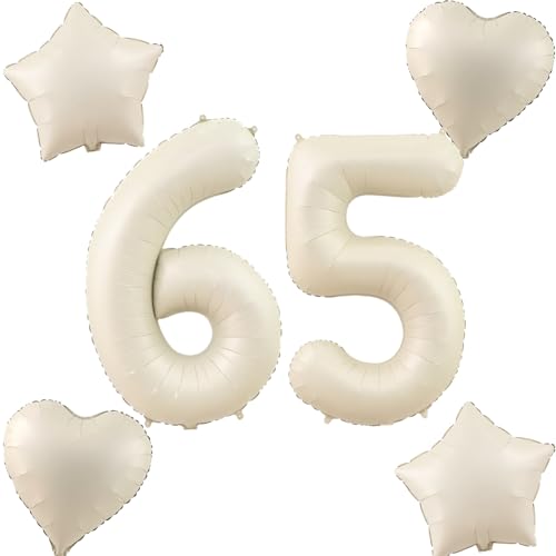Beige Luftballons Zahl 65+4 pcs herz/stern Folienballon Zahl 65 .Geburtstag frau mädchen,65" Riesenzahl Ballons 65 .geburtstagsdeko mann,Zahlenballon 65, Helium Ballons 65 Zahlen Luftballon Beige Luftballons Zahl 65+4 pcs herz/stern Folienballon Zahl 65 .Geburtstag frau mädchen,65" Riesenzahl Ballons 65 .geburtstagsdeko mann,Zahlenballon 65, Helium Ballons 65 Zahlen Luftballon von Hongyantech