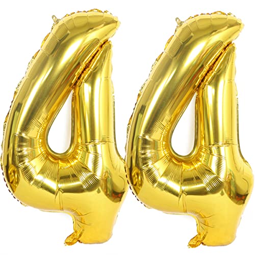 Helium Luftballons 44 gold Geburtstagsdeko 40" 44 Geburtstag Party Deko Supplies,ballon 44 geburtstag,44 luftballon gold,folienballon 44 geburtstag mann frau ballon 44 geburtstag deko gold(44) von Hongyantech