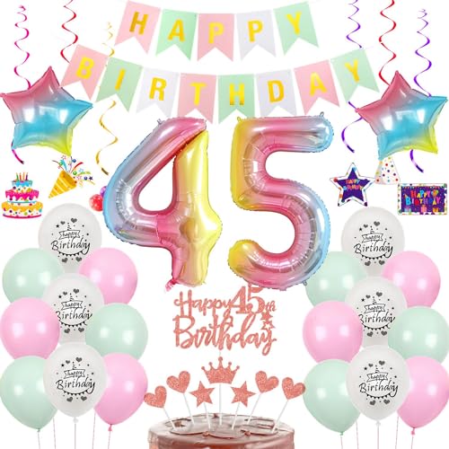 Luftballon 45. Geburtstag Rosa grün, Geburtstagsdeko 45 Jahre Frauen,Rosa Ballon deko 45.Geburtstag Frauen, Riesen Folienballon Zahl 45 Happy Birthday 45 jahre Tortendeko 45 Geburtstag Frau Rosa Luftballon 45. Geburtstag Rosa grün, Geburtstagsdeko 45 Jahre Frauen,Rosa Ballon deko 45.Geburtstag Frauen, Riesen Folienballon Zahl 45 Happy Birthday 45 jahre Tortendeko 45 Geburtstag Frau Rosa von Hongyantech