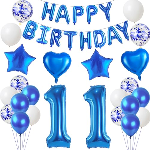 Luftballons 11. Geburtstags deko Junge blau set, Geburtstagsdeko 11 jahre Geburtstag Dekoration Junge blau,Folien ballons 11 Geburtstag deko banner,girlande deko 11. geburtstag Junge deko Luftballons 11. Geburtstags deko Junge blau set, Geburtstagsdeko 11 jahre Geburtstag Dekoration Junge blau,Folien ballons 11 Geburtstag deko banner,girlande deko 11. geburtstag Junge deko von Hongyantech