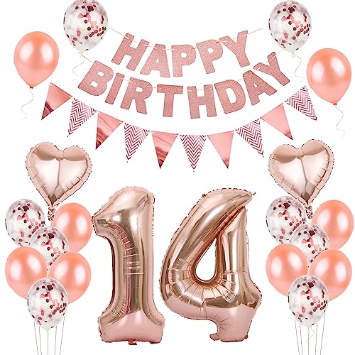 Luftballons 14. geburtstag Mädchen deko rosegold,Geburtstagsdeko 14 jahre Mädchen,ballons 14 Geburtstag Dekoration,deko 14. Geburtstag Mädchen Deko rosegold,geburtstags banner 14 geburtstag deko Luftballons 14. geburtstag Mädchen deko rosegold,Geburtstagsdeko 14 jahre Mädchen,ballons 14 Geburtstag Dekoration,deko 14. Geburtstag Mädchen Deko rosegold,geburtstags banner 14 geburtstag deko von Hongyantech