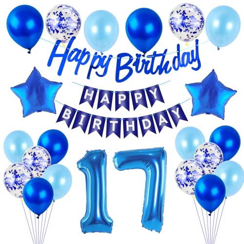 Luftballons 17 .Geburtstag Deko Junge blau Folien ballon 17 Geburtstag Deko Junge geburtstagsdeko 17 jahre geburtstag dekoration Junge, deko 17. Geburtstag Junge deko girlande 17 Geburtstag banner Luftballons 17 .Geburtstag Deko Junge blau Folien ballon 17 Geburtstag Deko Junge geburtstagsdeko 17 jahre geburtstag dekoration Junge, deko 17. Geburtstag Junge deko girlande 17 Geburtstag banner von Hongyantech
