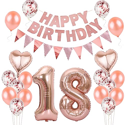 Luftballons 18. geburtstag Mädchen deko rosegold,Geburtstagsdeko 18 jahre Mädchen,ballons 18 Geburtstag Dekoration,deko 18. Geburtstag Mädchen Deko rosegold,geburtstags banner 18 geburtstag deko Luftballons 18. geburtstag Mädchen deko rosegold,Geburtstagsdeko 18 jahre Mädchen,ballons 18 Geburtstag Dekoration,deko 18. Geburtstag Mädchen Deko rosegold,geburtstags banner 18 geburtstag deko von Hongyantech