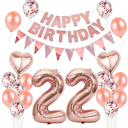 Luftballons 22. geburtstag Frauen deko rosegold,Geburtstagsdeko 22 jahre Frauen,ballons 22 Geburtstag Dekoration,deko 22. Geburtstag Frauen Deko rosegold,geburtstags banner 22 geburtstag deko Luftballons 22. geburtstag Frauen deko rosegold,Geburtstagsdeko 22 jahre Frauen,ballons 22 Geburtstag Dekoration,deko 22. Geburtstag Frauen Deko rosegold,geburtstags banner 22 geburtstag deko von Hongyantech